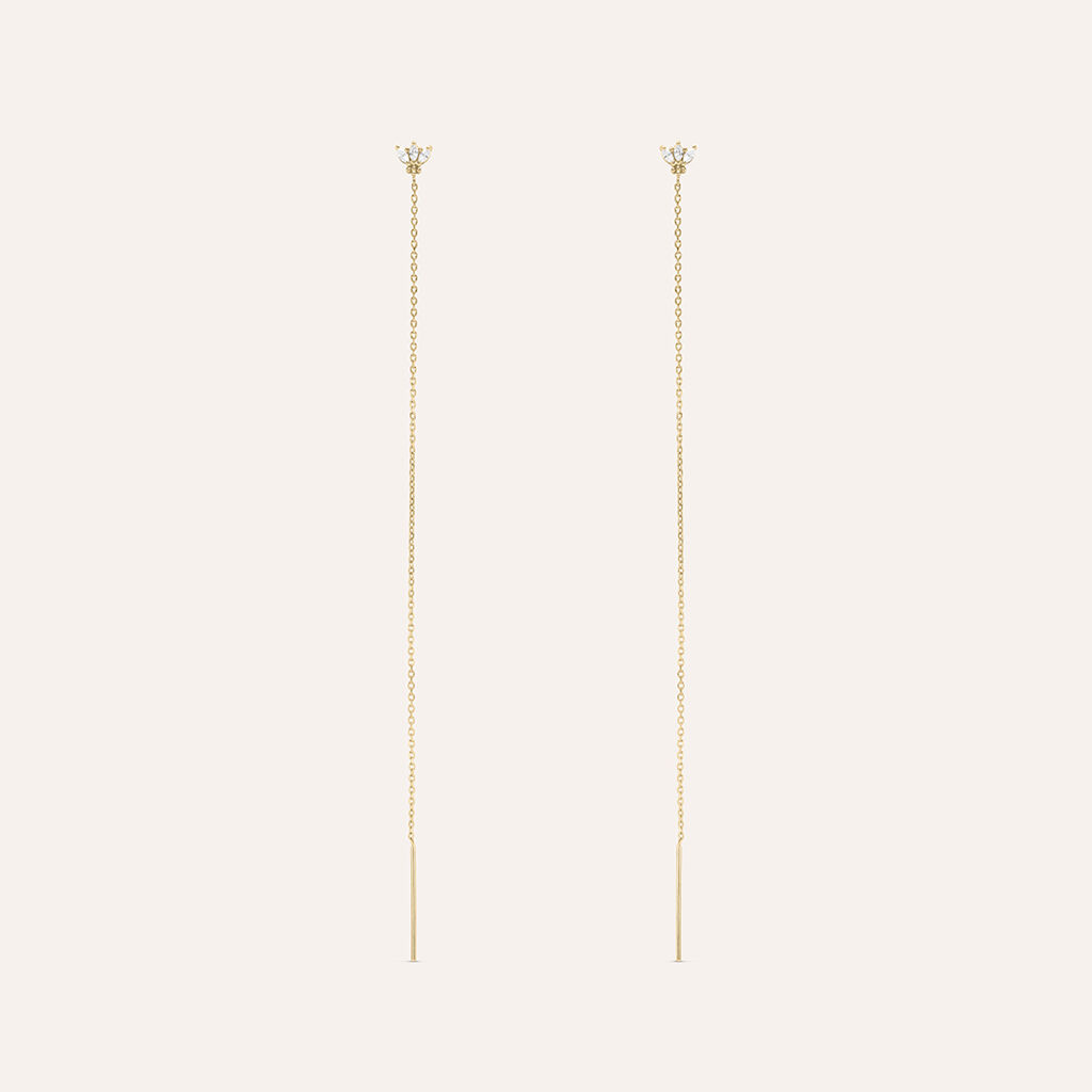 Orecchini Pendenti Golden Dreams Placcato Oro Giallo