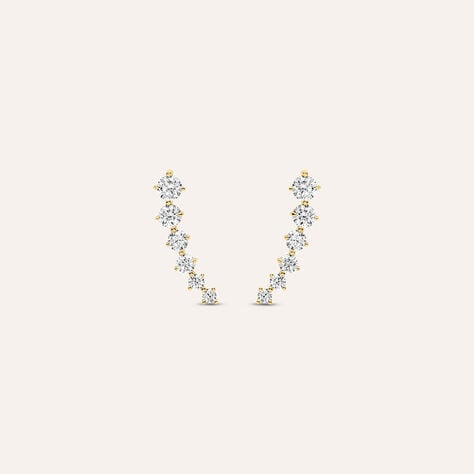 Orecchini Lobo Bon Ton Oro Giallo Cubic Zirconia - Orecchini a Lobo Donna | Stroili