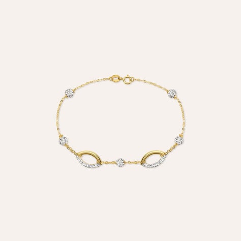 Bracciale Crystal Gold Oro Bianco Cristallo - Bracciali Donna | Stroili