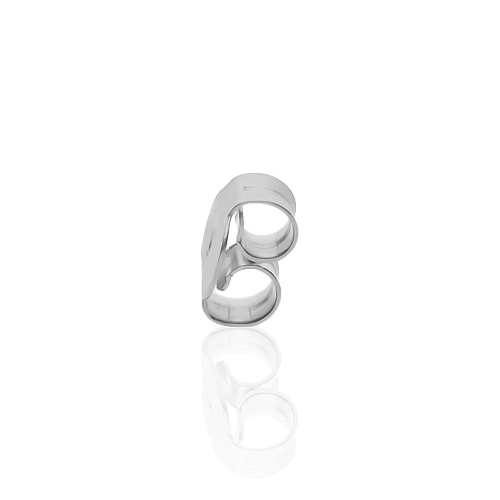 Chiusura a farfallina in oro bianco - Servizi & Pulizia Unisex | Stroili