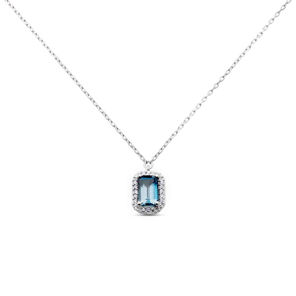 Collana Amélie Oro Bianco Topazio Cubic Zirconia - Collane Donna | Stroili