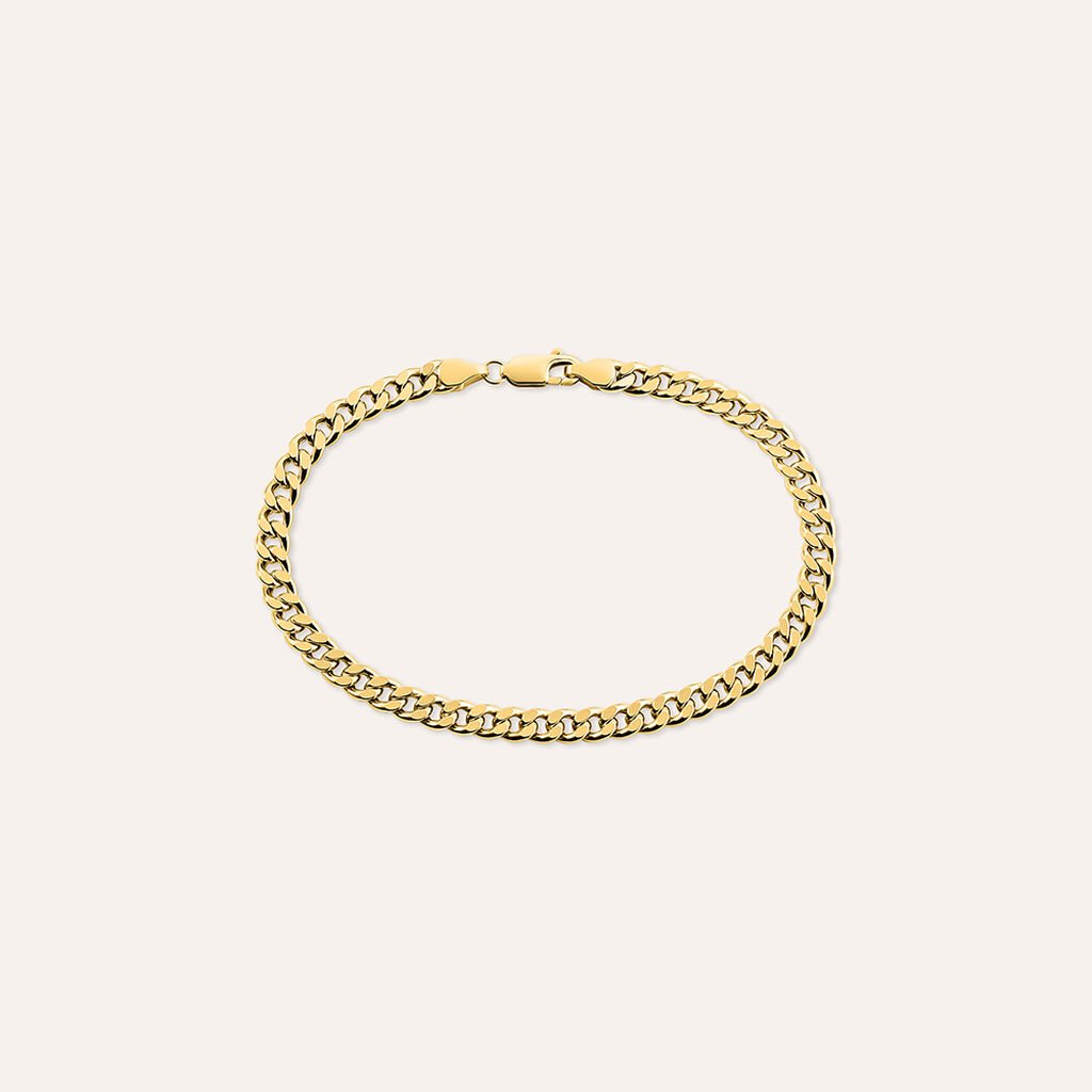 Bracciale Catena Oro Uomo Oro Giallo