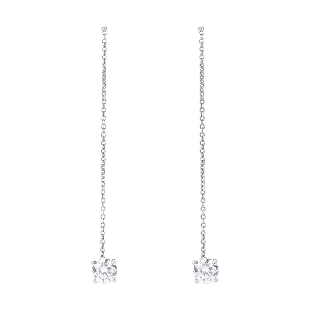 Orecchini Pendenti Punto Luce Silver Elegance Argento Rodiato Cubic Zirconia - Orecchini Pendenti Donna | Stroili