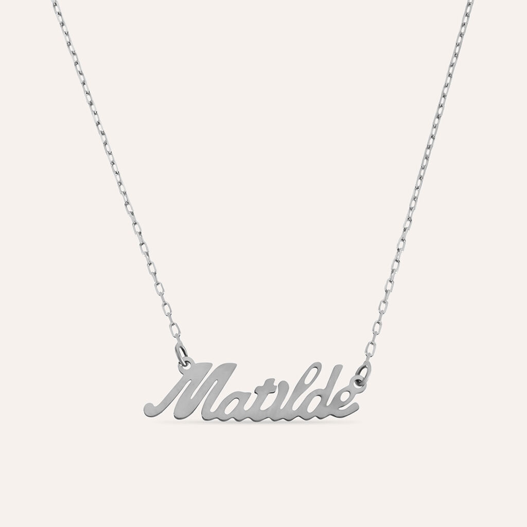 Collana Matilde Gold Names Oro Bianco