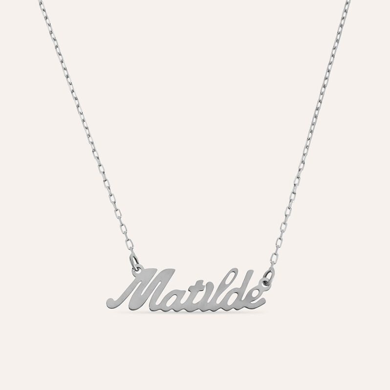 Collana Matilde Gold Names Oro Bianco - Collane Unisex | Stroili