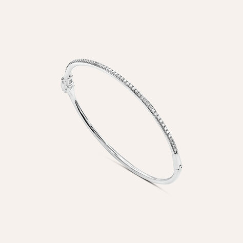 Bangle Diamade Oro Bianco Diamante - Bracciali Donna | Stroili