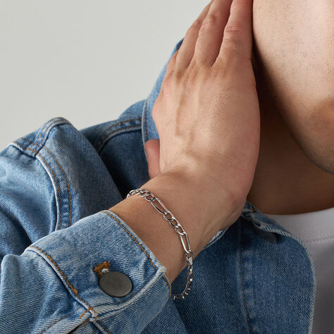 Bracciale Catena L'homme Or Oro Bianco - Bracciali Uomo | Stroili