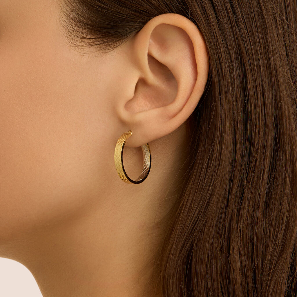 Orecchini A Cerchio Toujours Oro Bicolore - Orecchini a Cerchio Donna | Stroili