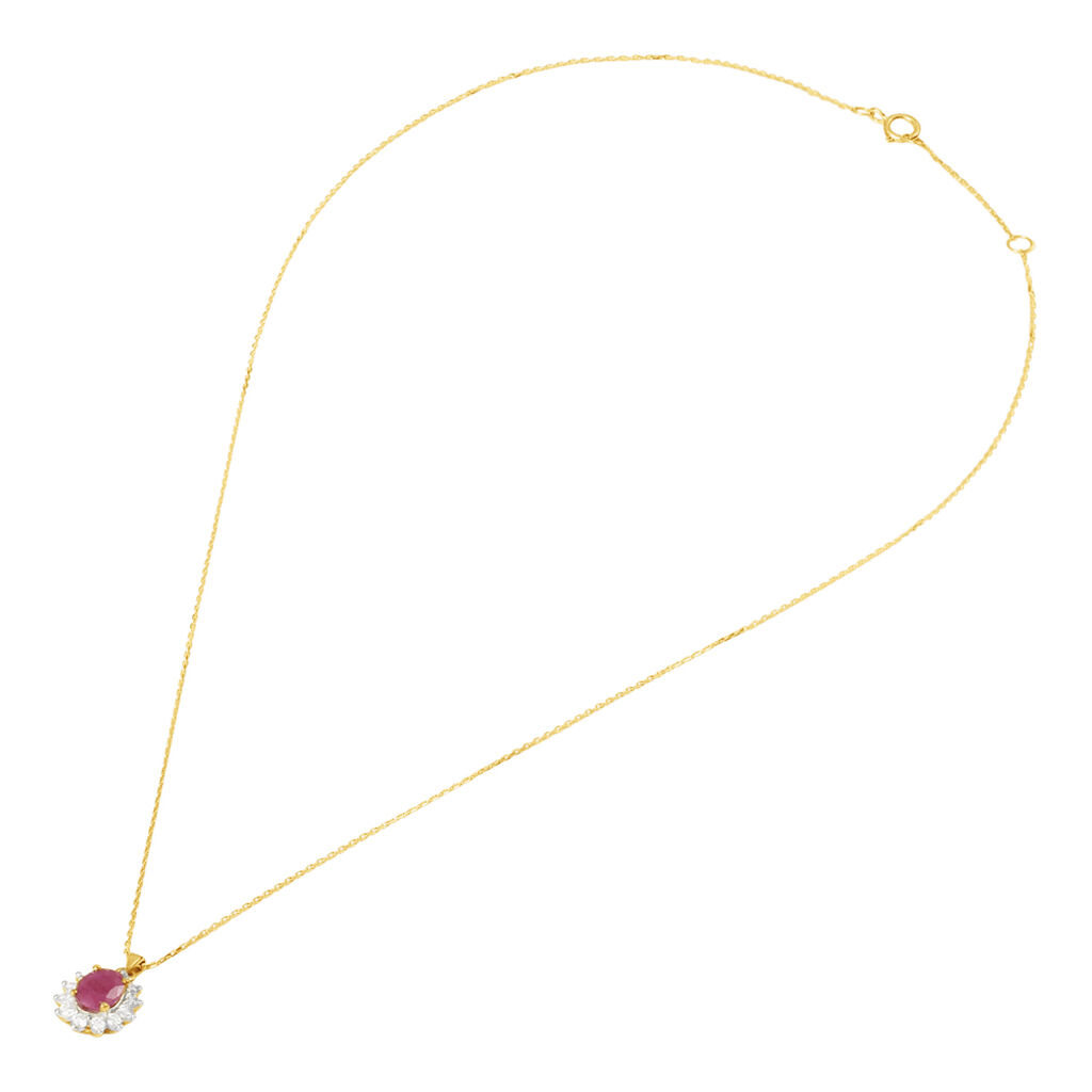 Collana Charlotte Oro Giallo Rubino Diamante - Collane Donna | Stroili