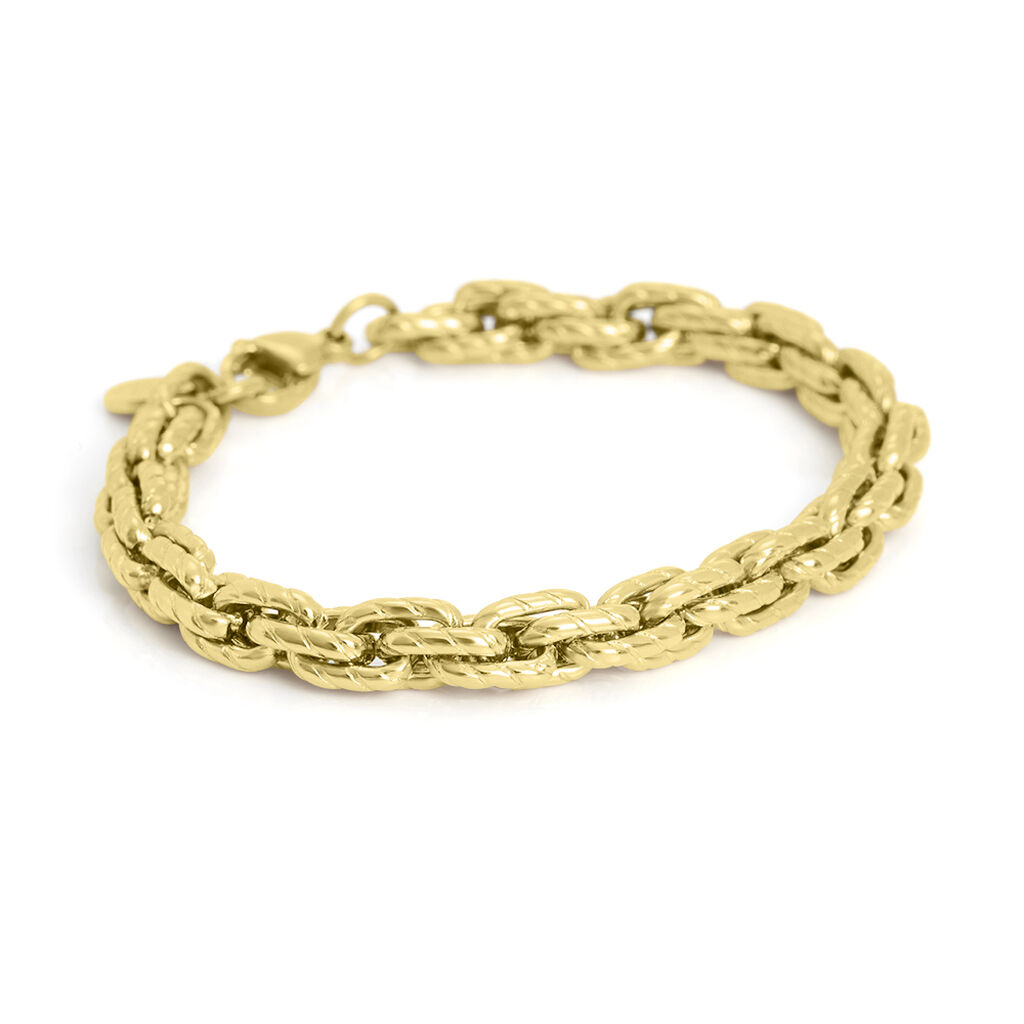 Bracciale Catena Lady Code Acciaio Dorato - Bracciali Donna | Stroili