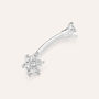 Piercing Ombelico Bon Ton Oro Bianco Cubic Zirconia