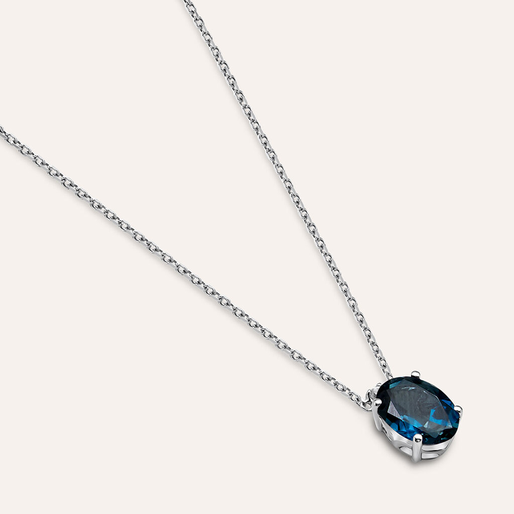 Collana Punto Luce Amélie Oro Bianco Topazio Cubic Zirconia - Collane Punto Luce Donna | Stroili