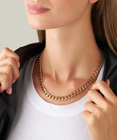 Collana Radiance Acciaio Dorato