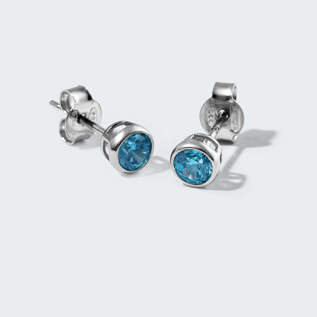 Orecchini Lobo Punto Luce Silver Rainbow Argento Rodiato Cubic Zirconia - Orecchini a Lobo Donna | Stroili