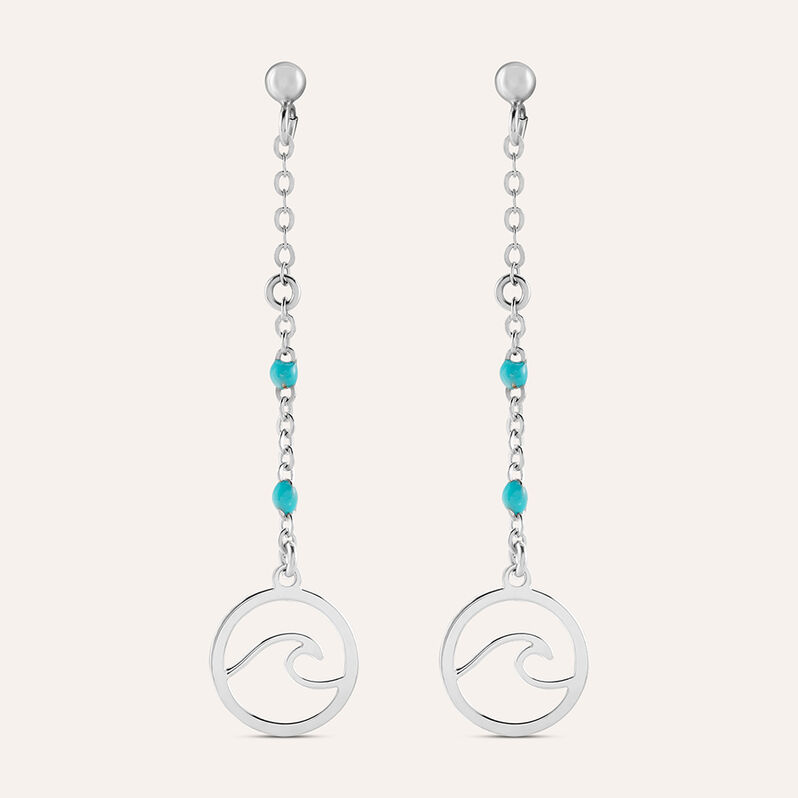 Orecchini Pendenti Silver Collection Argento Rodiato Pietra sintetica - Orecchini Pendenti Donna | Stroili