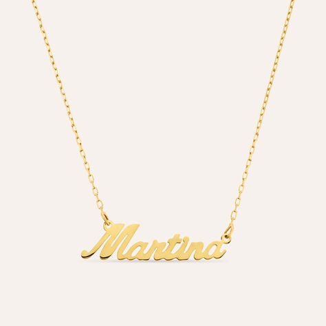Collana Martina Gold Names Oro Giallo - Collane Unisex | Stroili