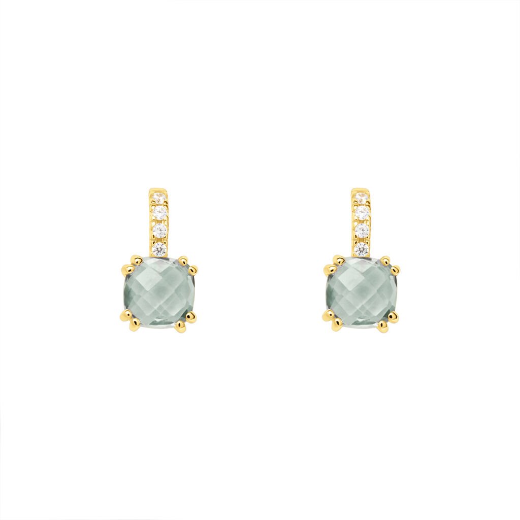 Orecchini Lobo Punto Luce Amélie Oro Giallo Ametista Cubic Zirconia - Orecchini a Lobo Donna | Stroili