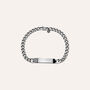 Bracciale Con Targhetta Man Code Acciaio