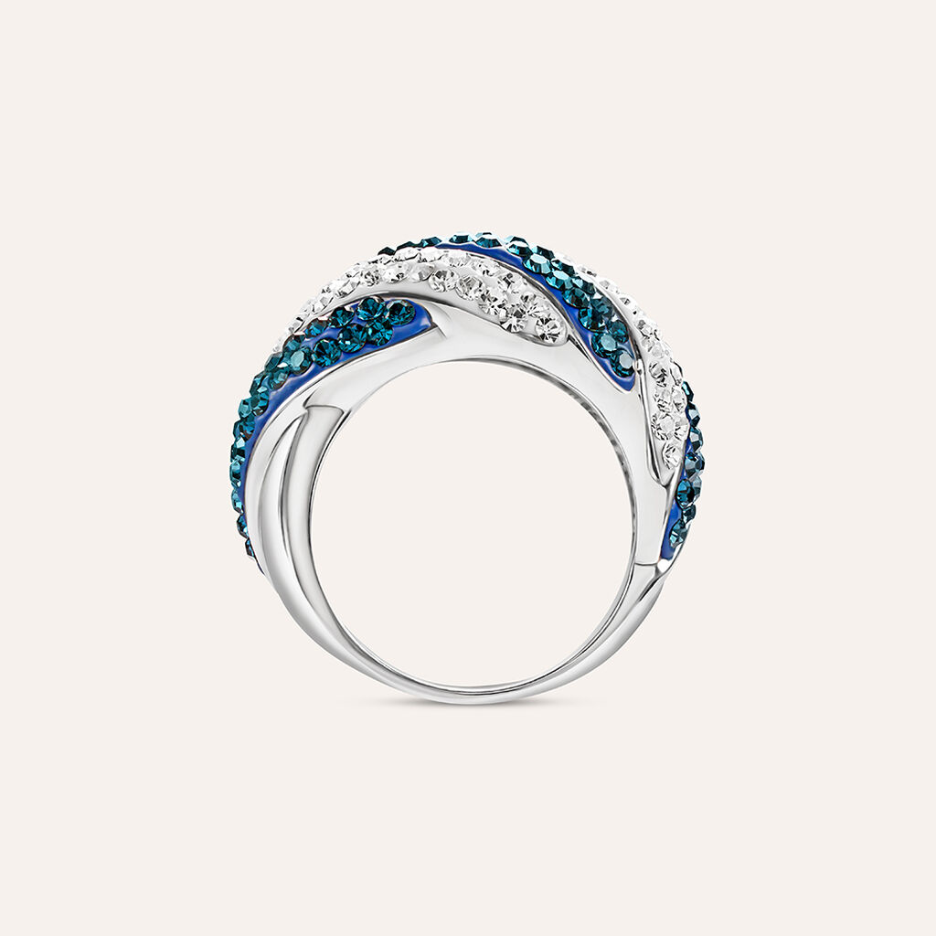 Anello Fascia Lady Phantasya Acciaio Cristallo - Anelli con Pietre Donna | Stroili