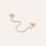 Mono Orecchino Lobo Punto Luce Golden Dreams Placcato Oro Giallo Cubic Zirconia