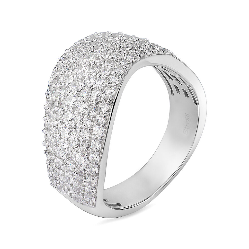 Anello Fascia Silver Shine Argento Rodiato Cubic Zirconia