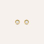Orecchini Lobo Punto Luce Silver Glow Argento Dorato Cubic Zirconia
