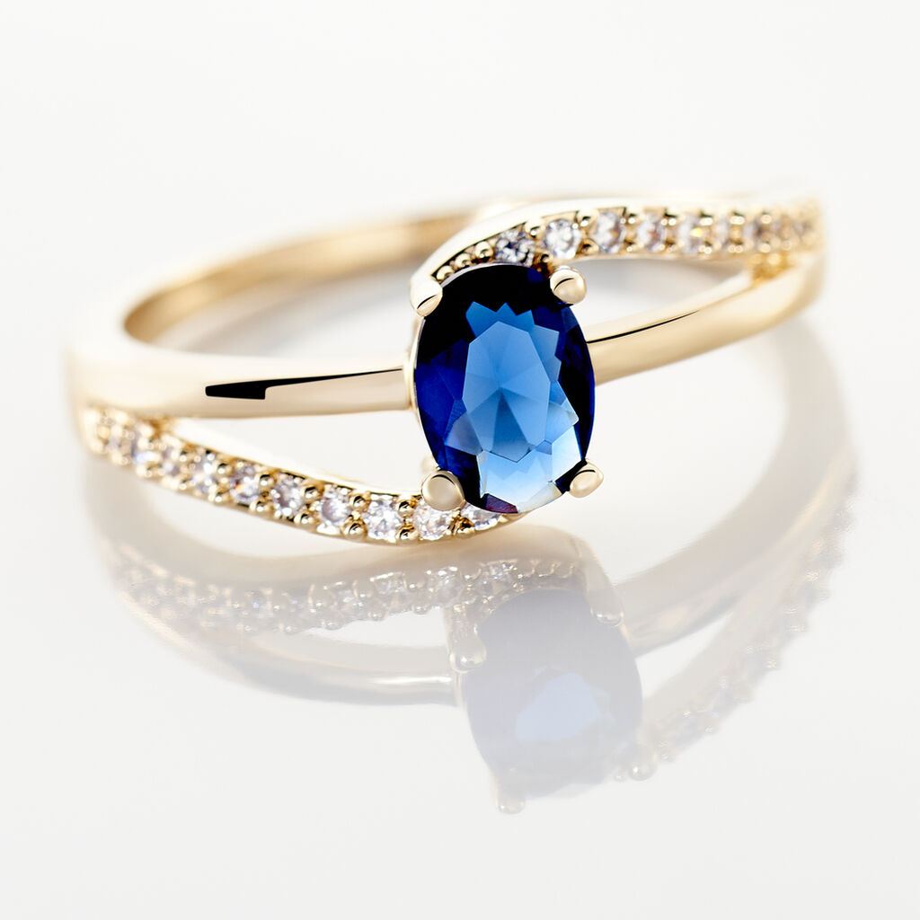 Anello Golden Dream Placcato Oro Giallo Pietra sintetica Cubic Zirconia