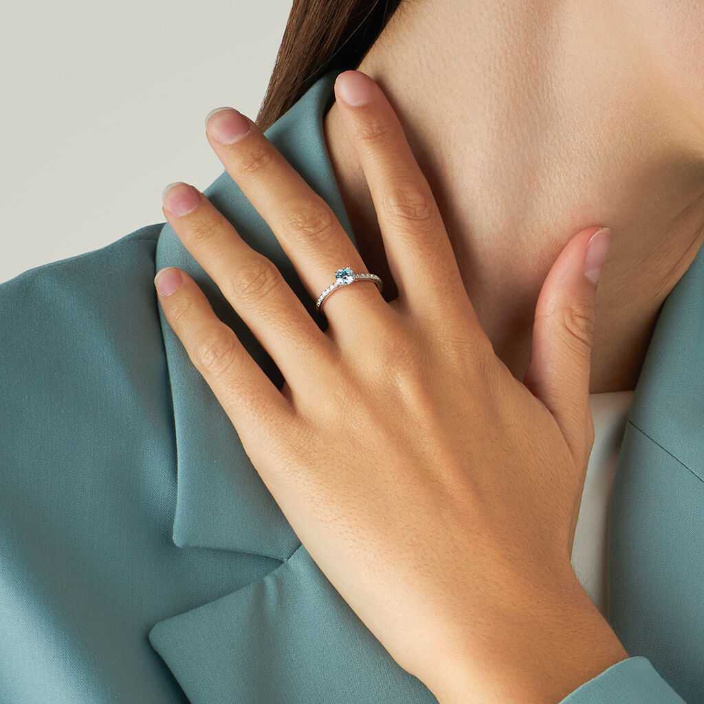 Anello Solitario Diamade Oro Bianco Diamante Lab-Grown - Anelli con Pietre Donna | Stroili