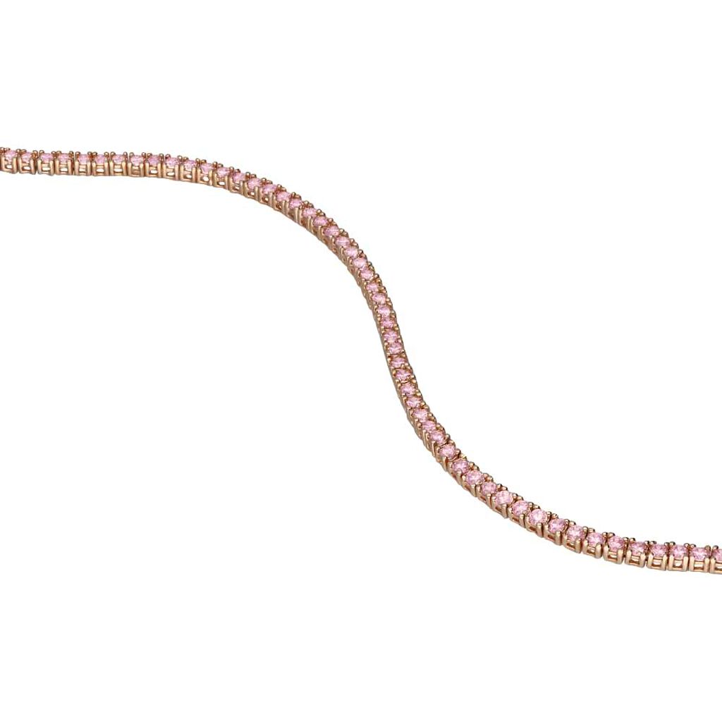 Bracciale Tennis Silver Rainbow Argento Rosa Cubic Zirconia - Bracciali Tennis Donna | Stroili