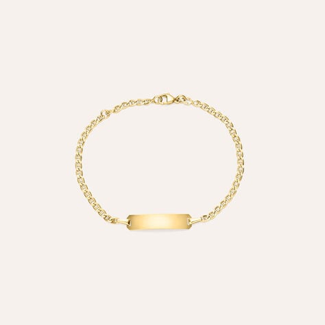 Bracciale Con Targhetta Holy Oro Giallo - Bracciali con Incisione Bambino | Stroili