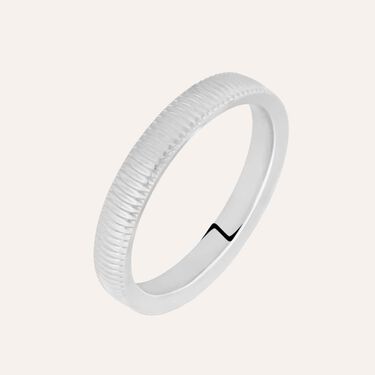 Fede Comoda Leggera Squadrata 3 mm Oro Bianco