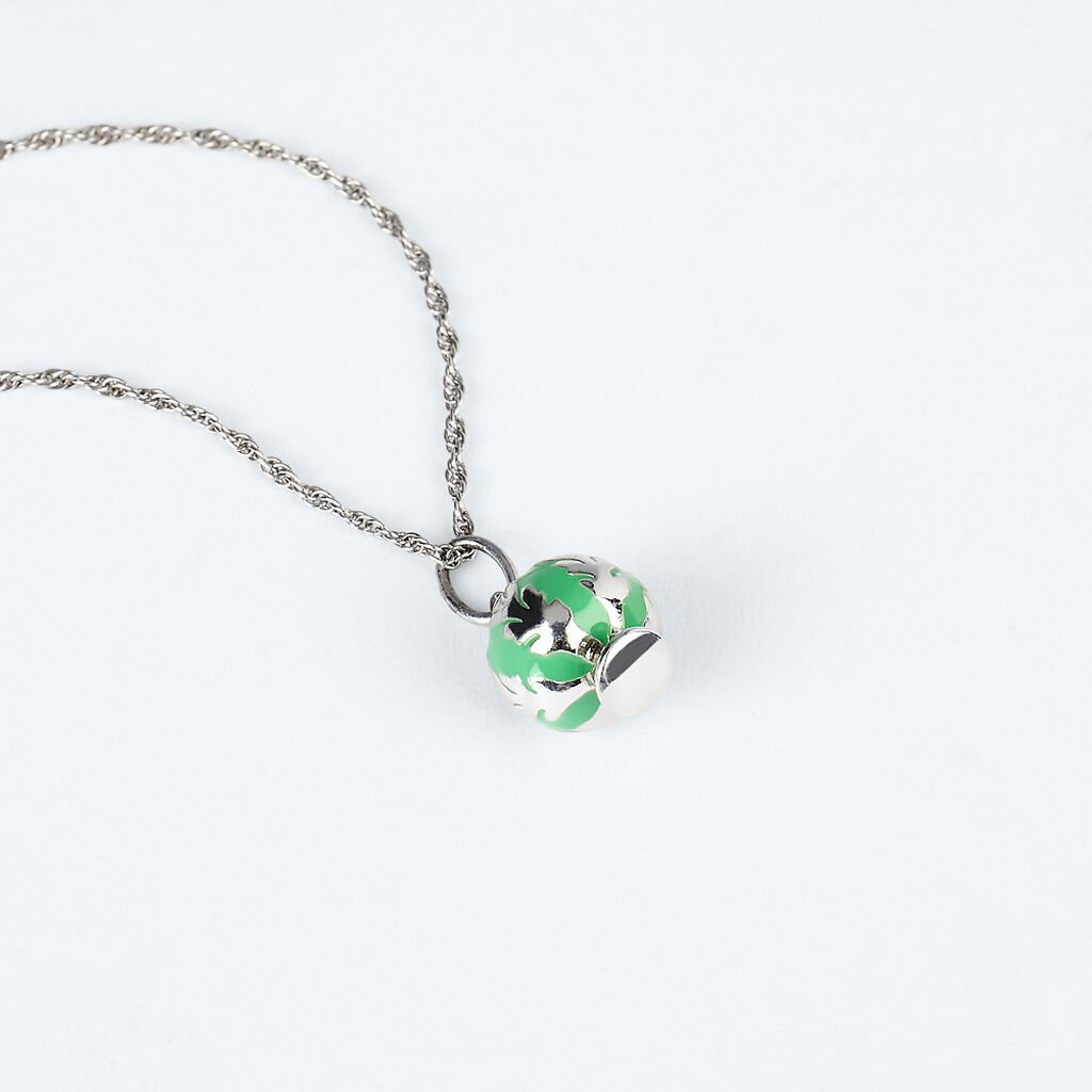 Pendente Saluti&Baci Pumo Love Beats Argento Rodiato