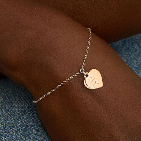 Bracciale Silver Collection Argento Bicolore Bianco / Rosa - Bracciali con Incisione Donna | Stroili