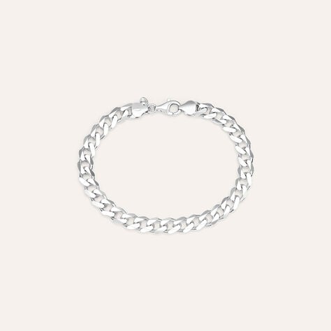 Bracciale Catena Gentleman Argento Rodiato - Bracciali Uomo | Stroili