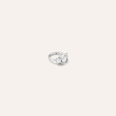 Piercing Orecchio Helix Bon Ton Oro Bianco Cubic Zirconia