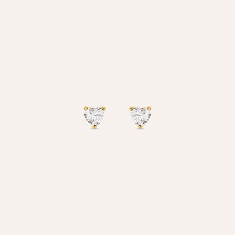 Orecchini Lobo Silver Glow Argento Dorato Cubic Zirconia - Orecchini a Lobo Donna | Stroili