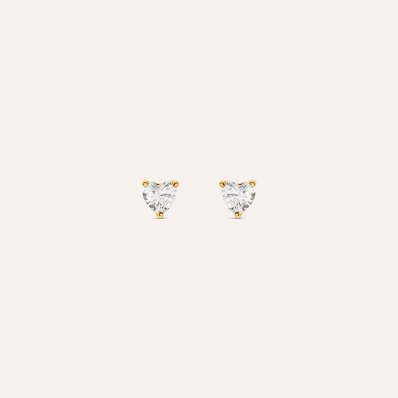 Orecchini Lobo Silver Glow Argento Dorato Cubic Zirconia - Orecchini a Lobo Donna | Stroili
