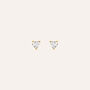 Orecchini Lobo Silver Glow Argento Dorato Cubic Zirconia