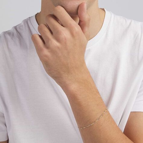 Bracciale Catena Oro Uomo Oro Bicolore - Bracciali Uomo | Stroili