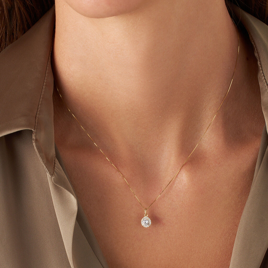 Pendente Punto Luce Poème Oro Giallo Cubic Zirconia - Ciondoli Donna | Stroili