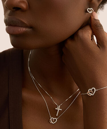 Collana Silver Elegance Argento Rodiato Cubic Zirconia