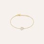 Bracciale Silver Glow Argento Dorato Cubic Zirconia