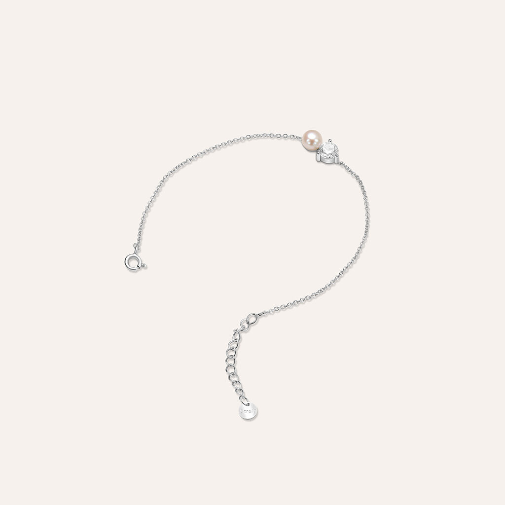 Bracciale Silver Pearls Argento Rodiato Perla sintetica Cubic Zirconia - Bracciali Donna | Stroili