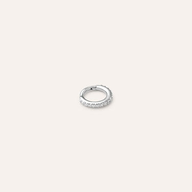 Piercing Orecchio Tragus Helix Bon Ton Oro Bianco Cubic Zirconia