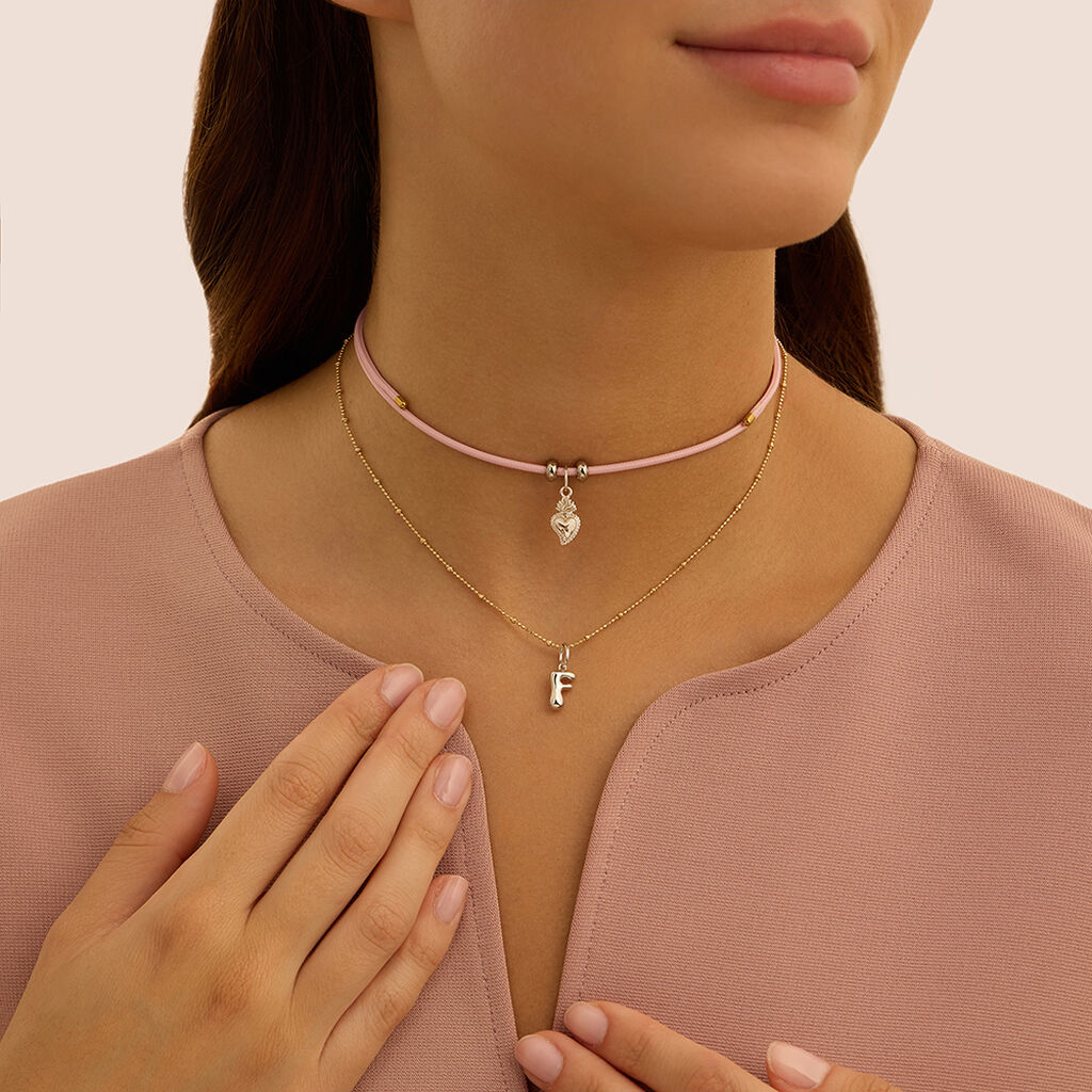 Pendente Love Beats Argento Rodiato
