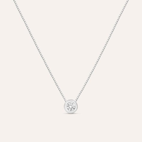 Collana Punto Luce Silver Elegance Argento Rodiato Cubic Zirconia - Collane Punto Luce Donna | Stroili