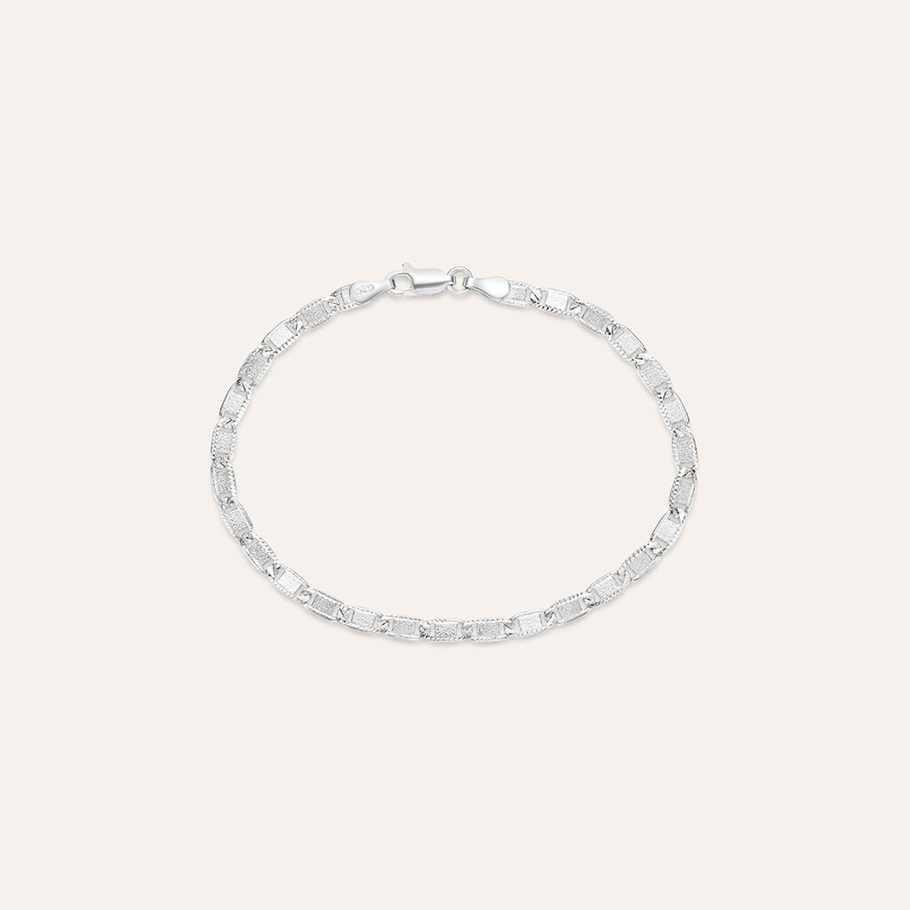Bracciale Catena Gentleman Argento Rodiato - Bracciali Uomo | Stroili