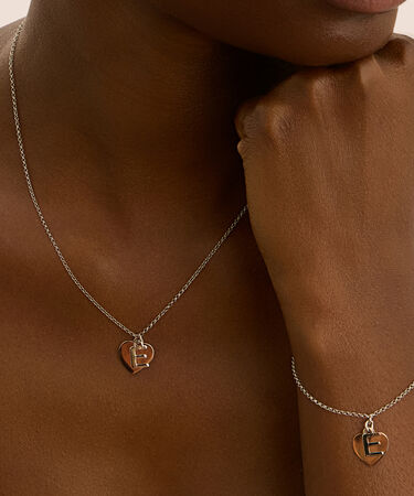 Collana Silver Collection Argento Bicolore Bianco / Rosa