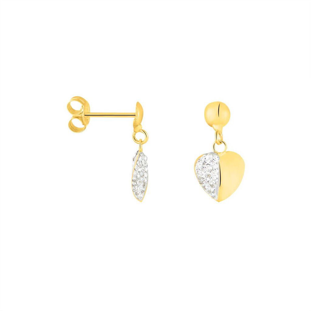 Orecchini Pendenti Crystal Gold Oro Giallo Cristallo - Orecchini Pendenti Donna | Stroili