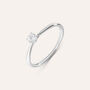 Anello Solitario Firmamenti Oro Bianco Diamante